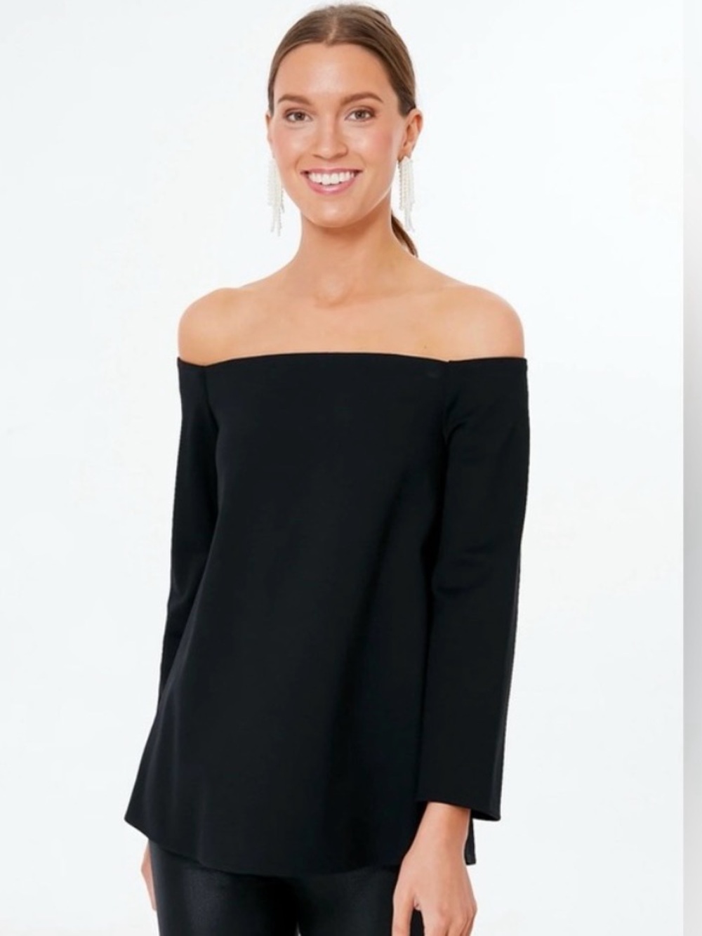 Tuckernuck Miranda Off Shoulder Blouse | Black | XL